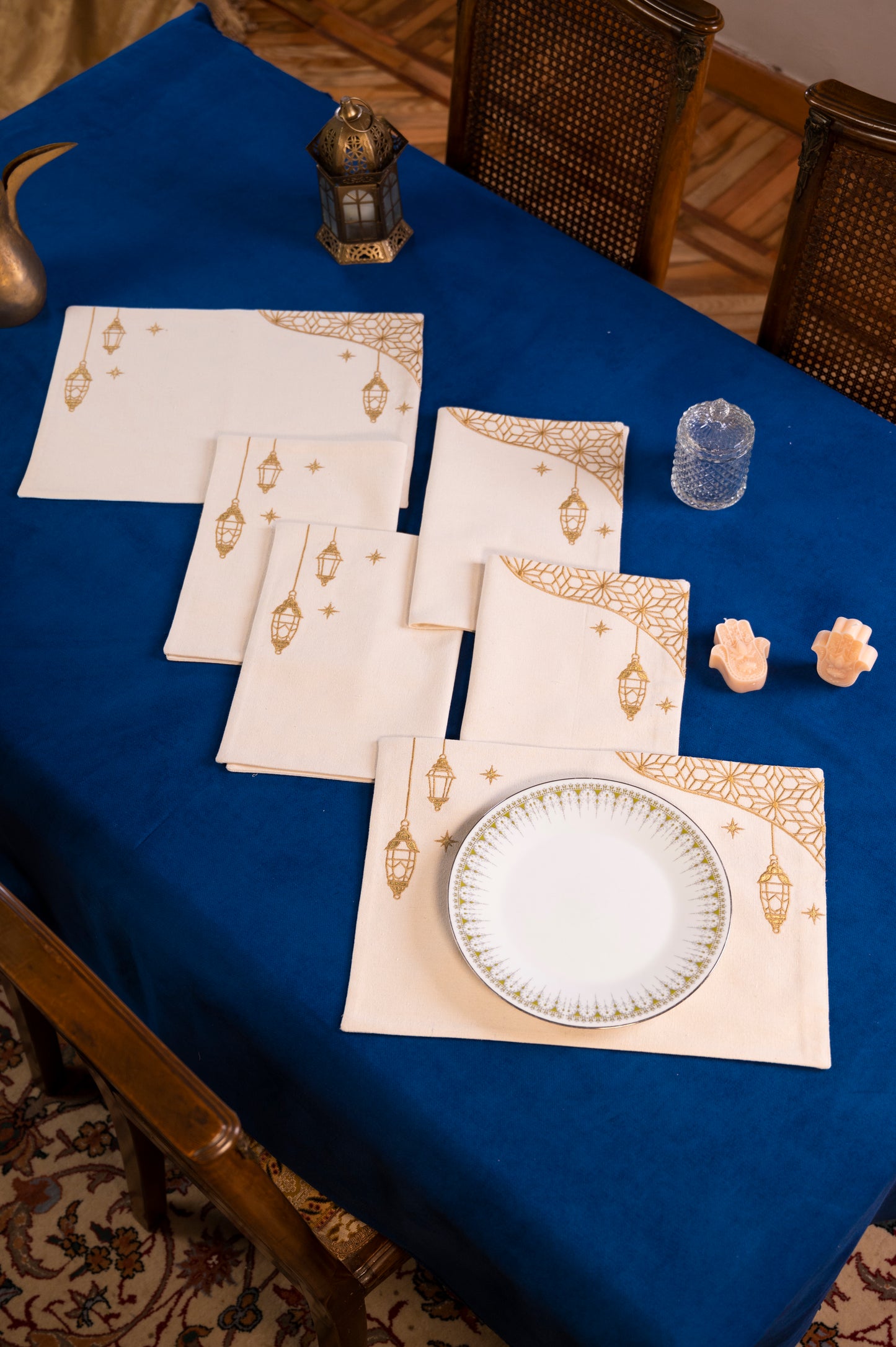 Golden Lantern Placemat