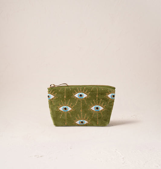 Mystical Eye Garden Green Coin Purse