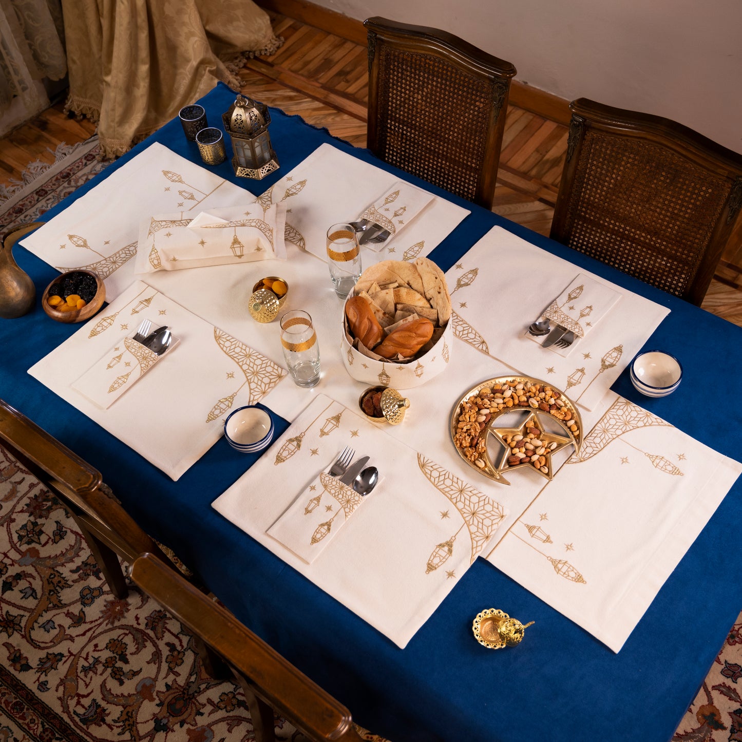 Golden Lantern Placemat