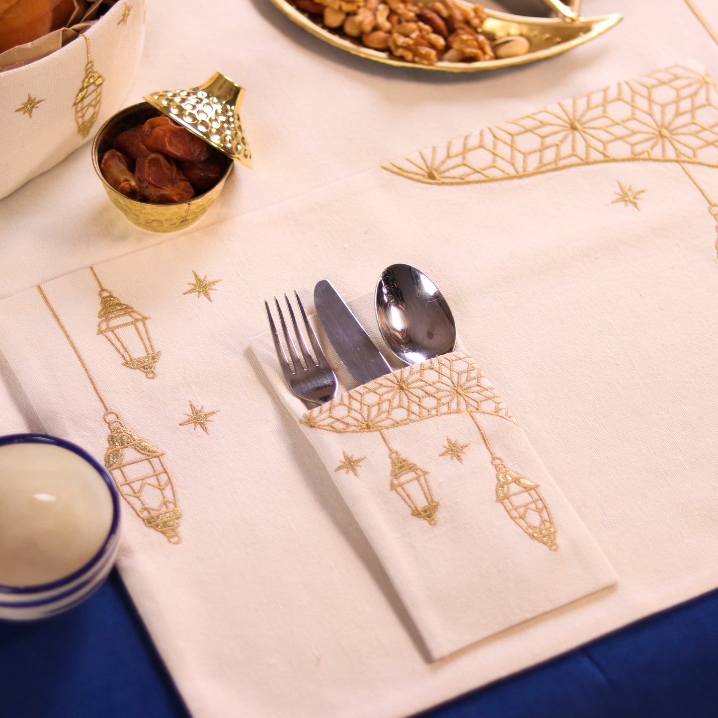 Golden Lantern Cutlery Sleeve