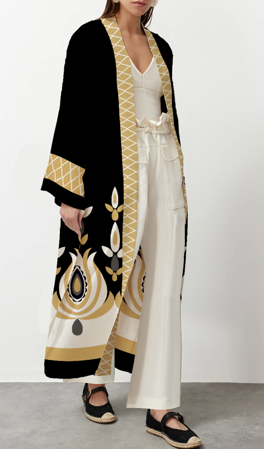 Barred Kimono