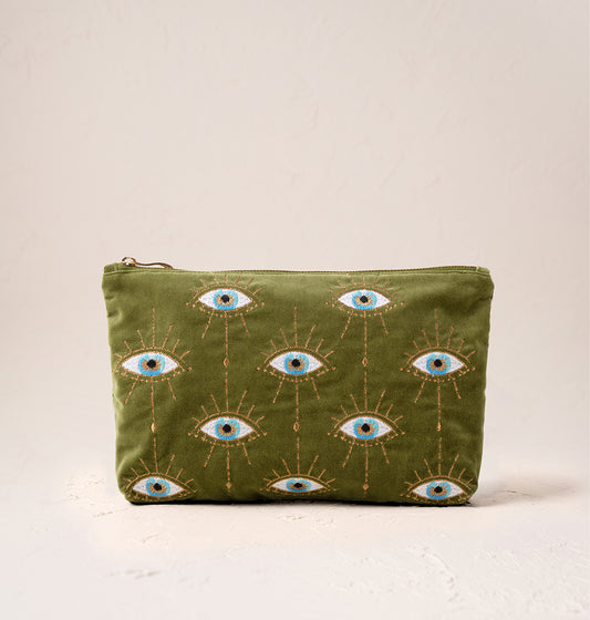 Mystical Eye Garden Green Everyday Pouch