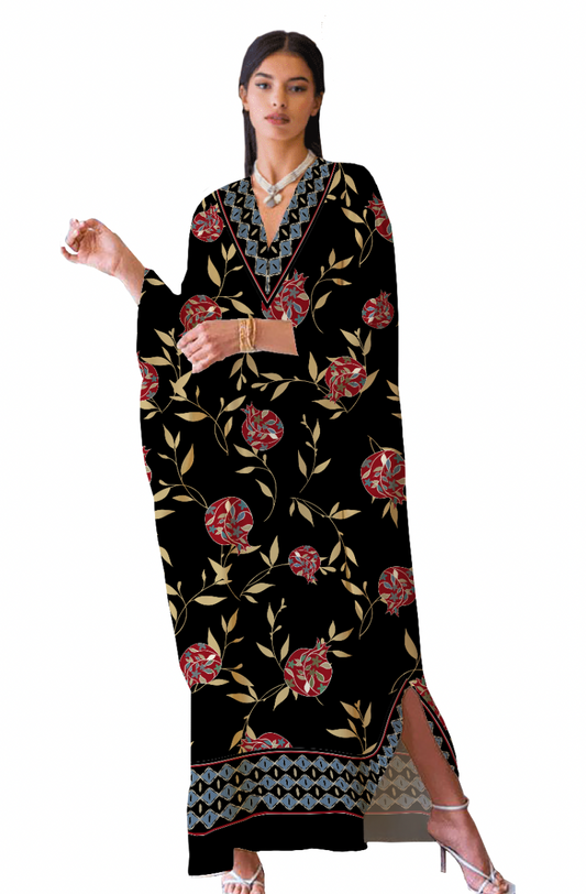 Pomegranate Long Kaftan
