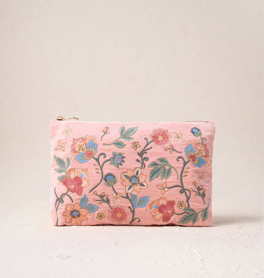 Botanical Garden Pale Pink Everyday Pouch
