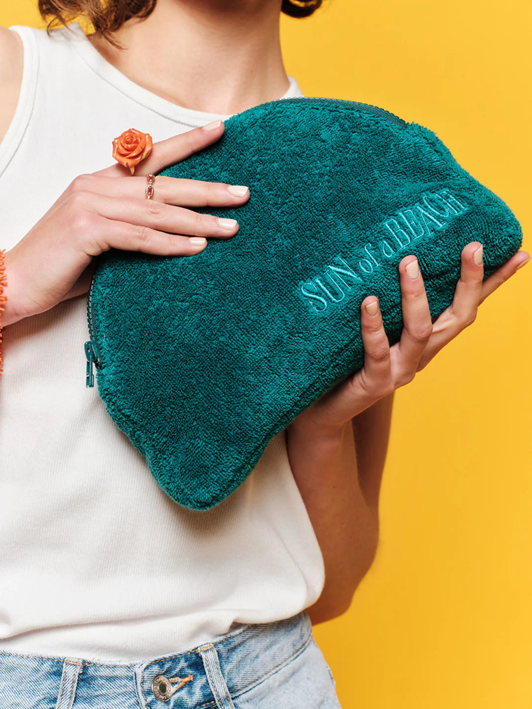 Teal Waterproof Small Luna Pouch