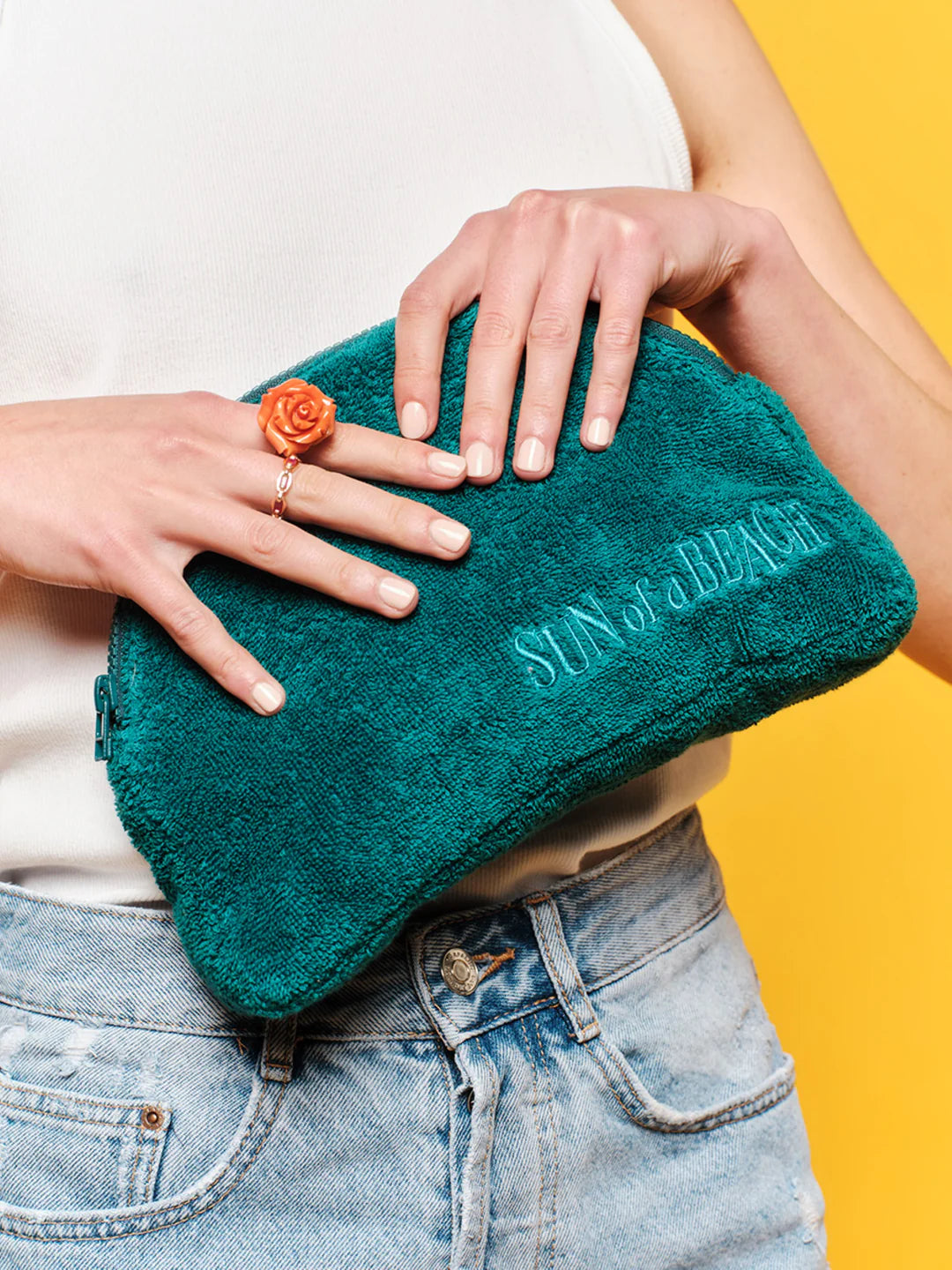 Teal Waterproof Small Luna Pouch
