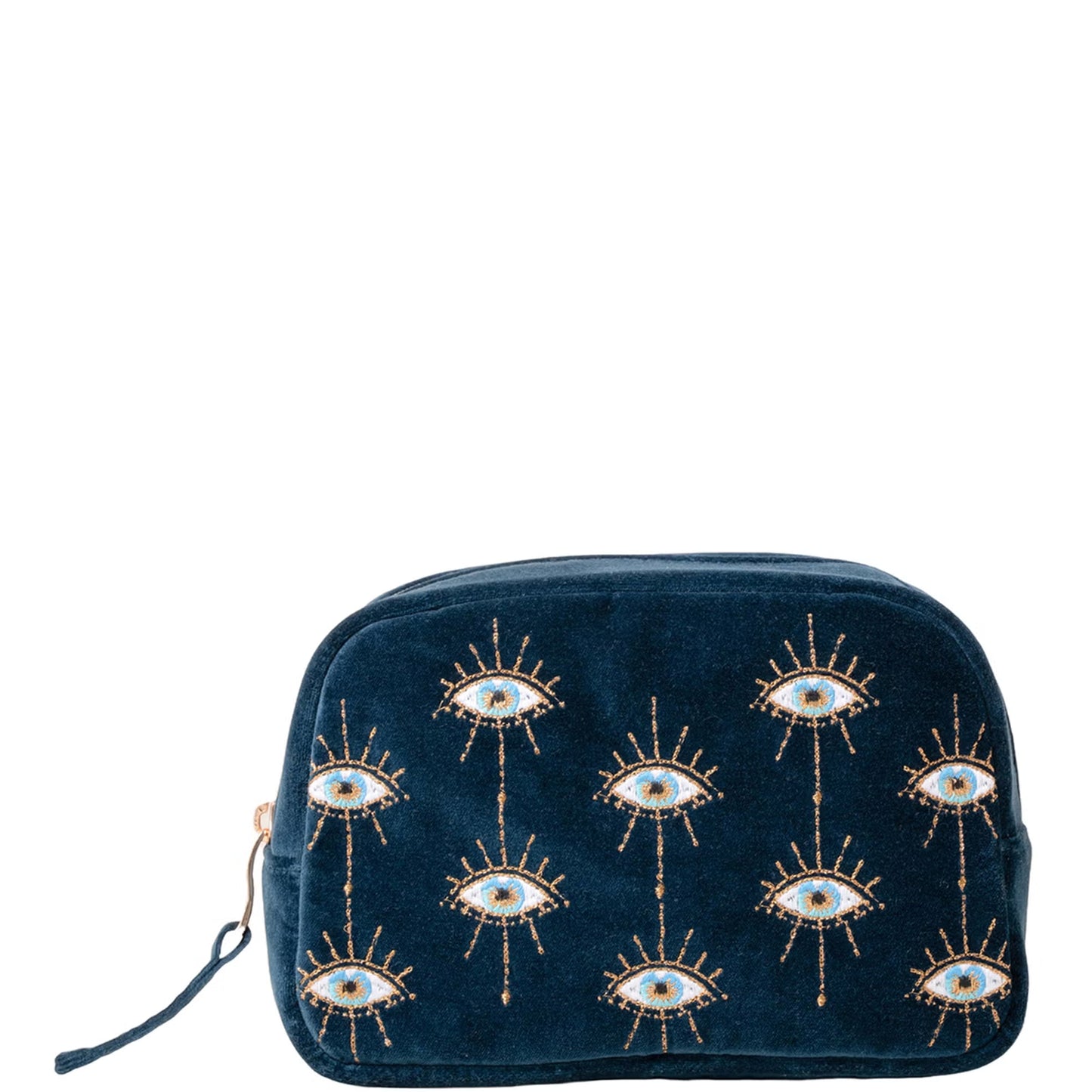 Mystical Eye Navy Blue Makeup Bag