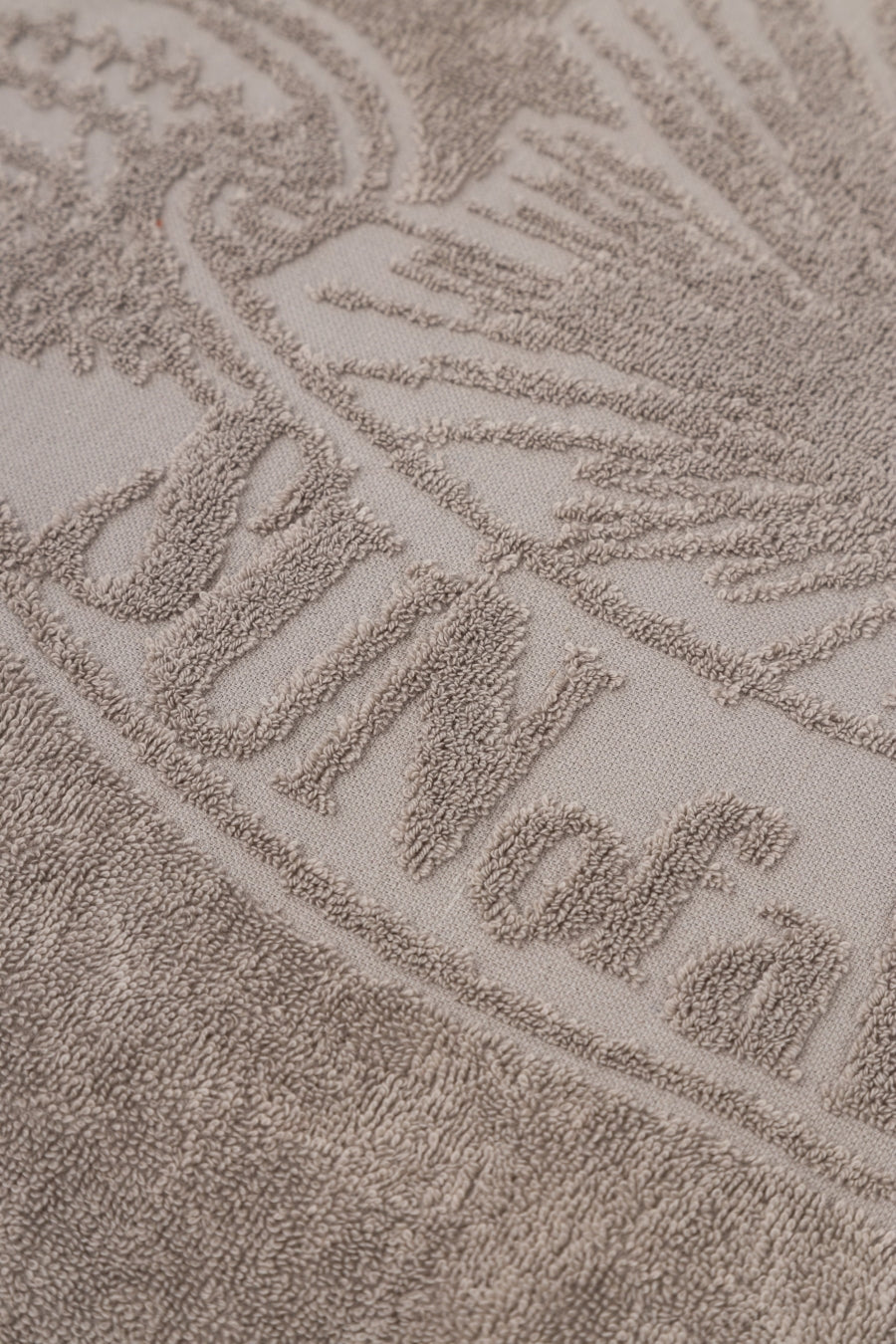 Greige Monochrome Beach Towel