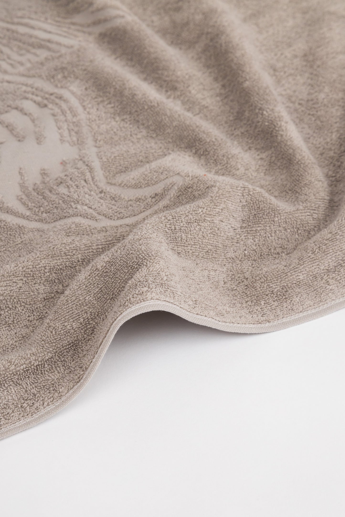 Greige Monochrome Beach Towel