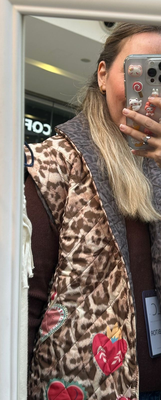 Double sided leopard vest