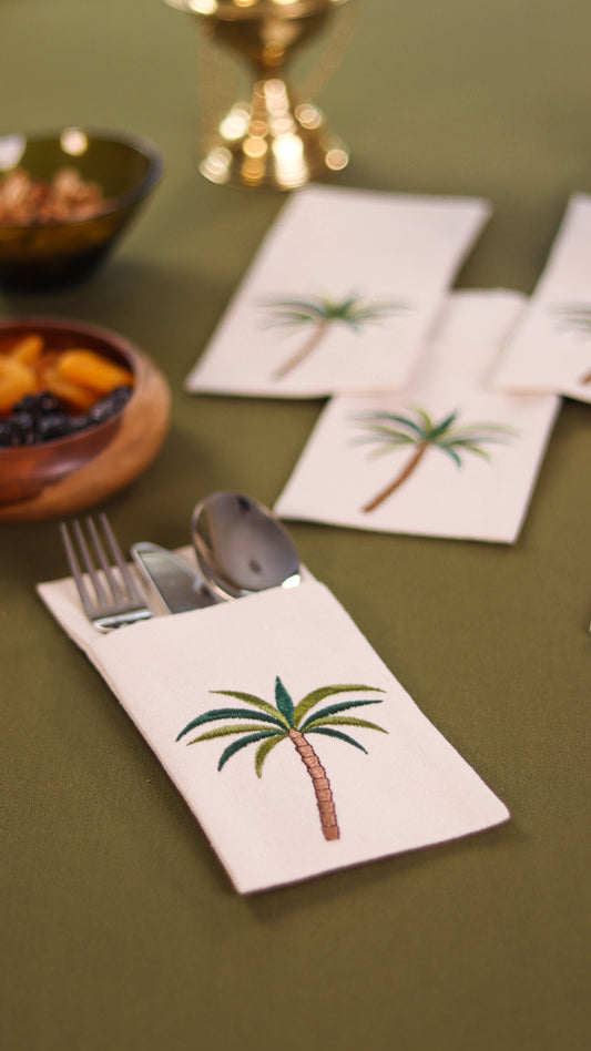 Tropical Palm Cutlery Sleeve