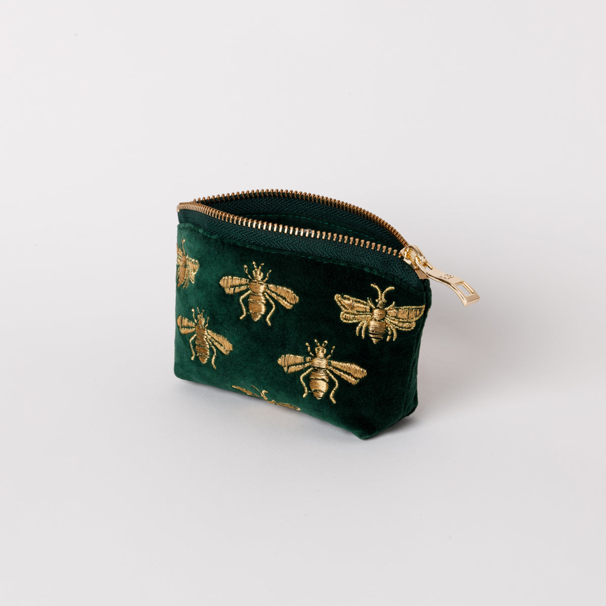 Honey Bee Forest Velvet Coin Purse