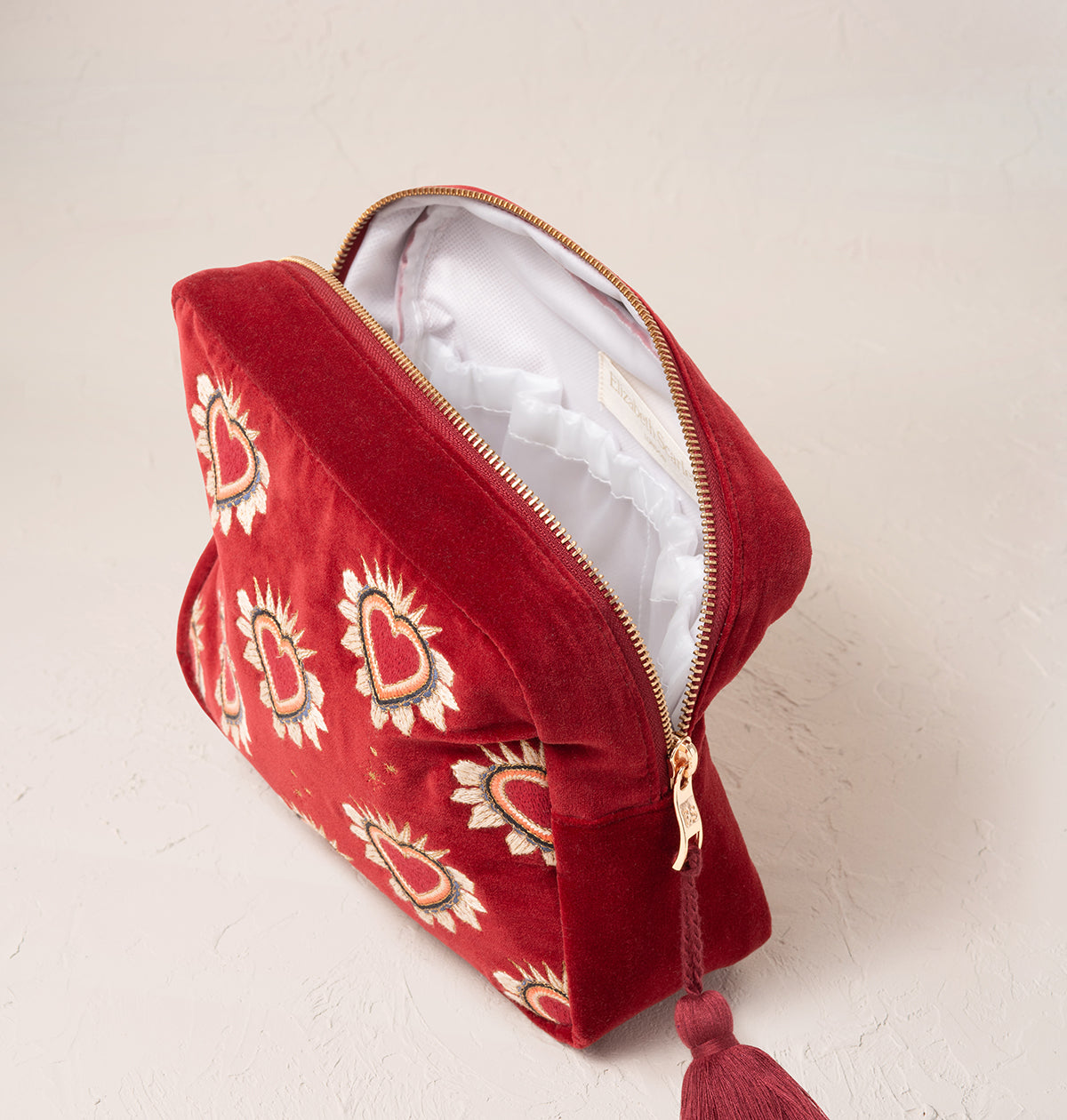 Enchanted Hearts Rouge Velvet Wash Bag