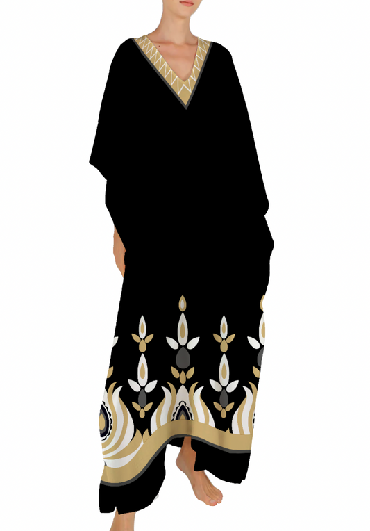 Barred Short Kaftan