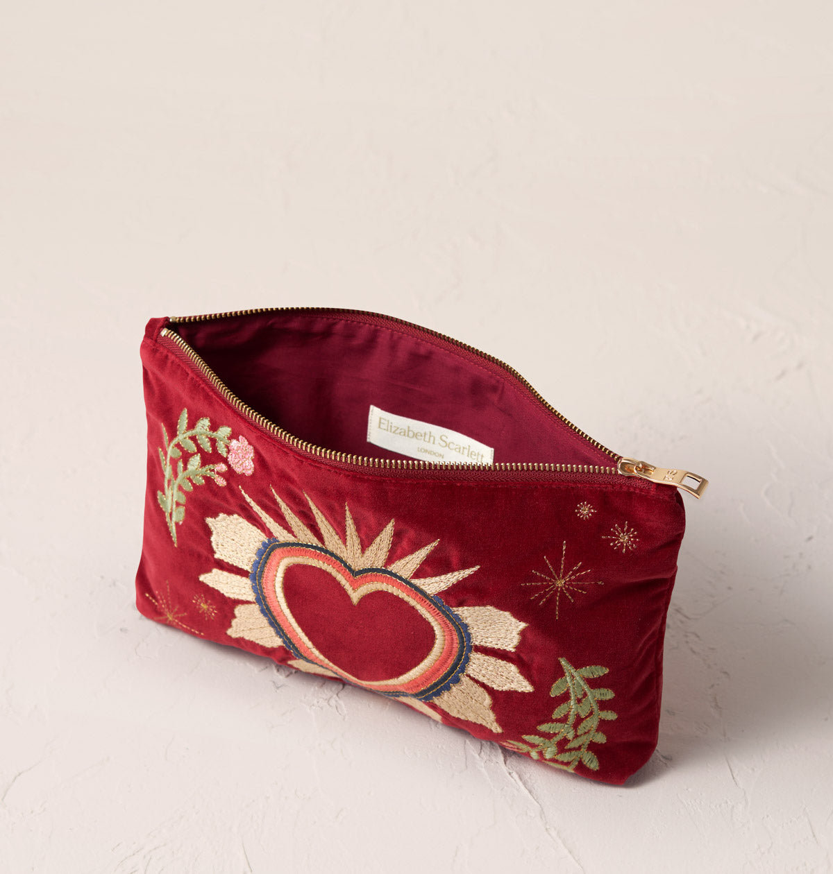 Sacred Heart Rouge Velvet Everyday Pouch