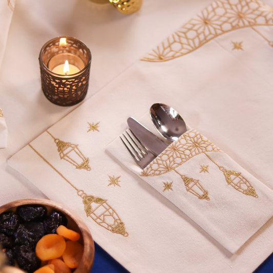 Golden Lantern Cutlery Sleeve