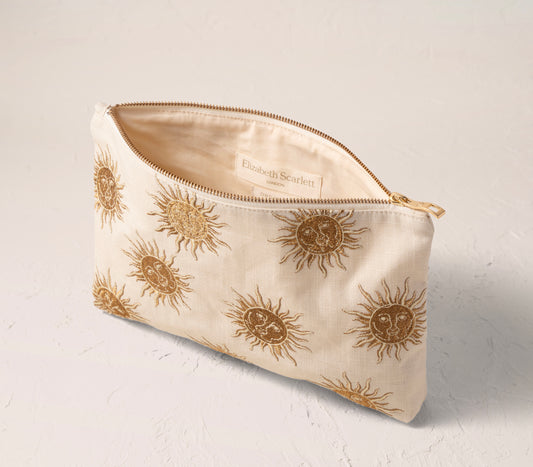 Sun Goddess Oat Cotton Everyday Pouch
