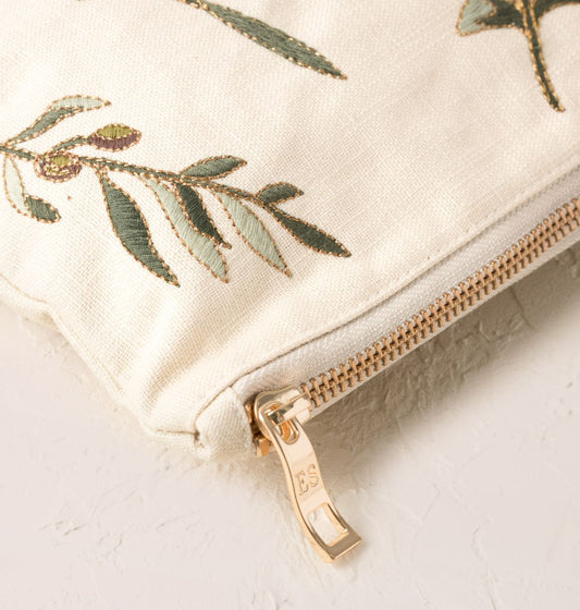 Olive Branch Canvas Everyday Pouch