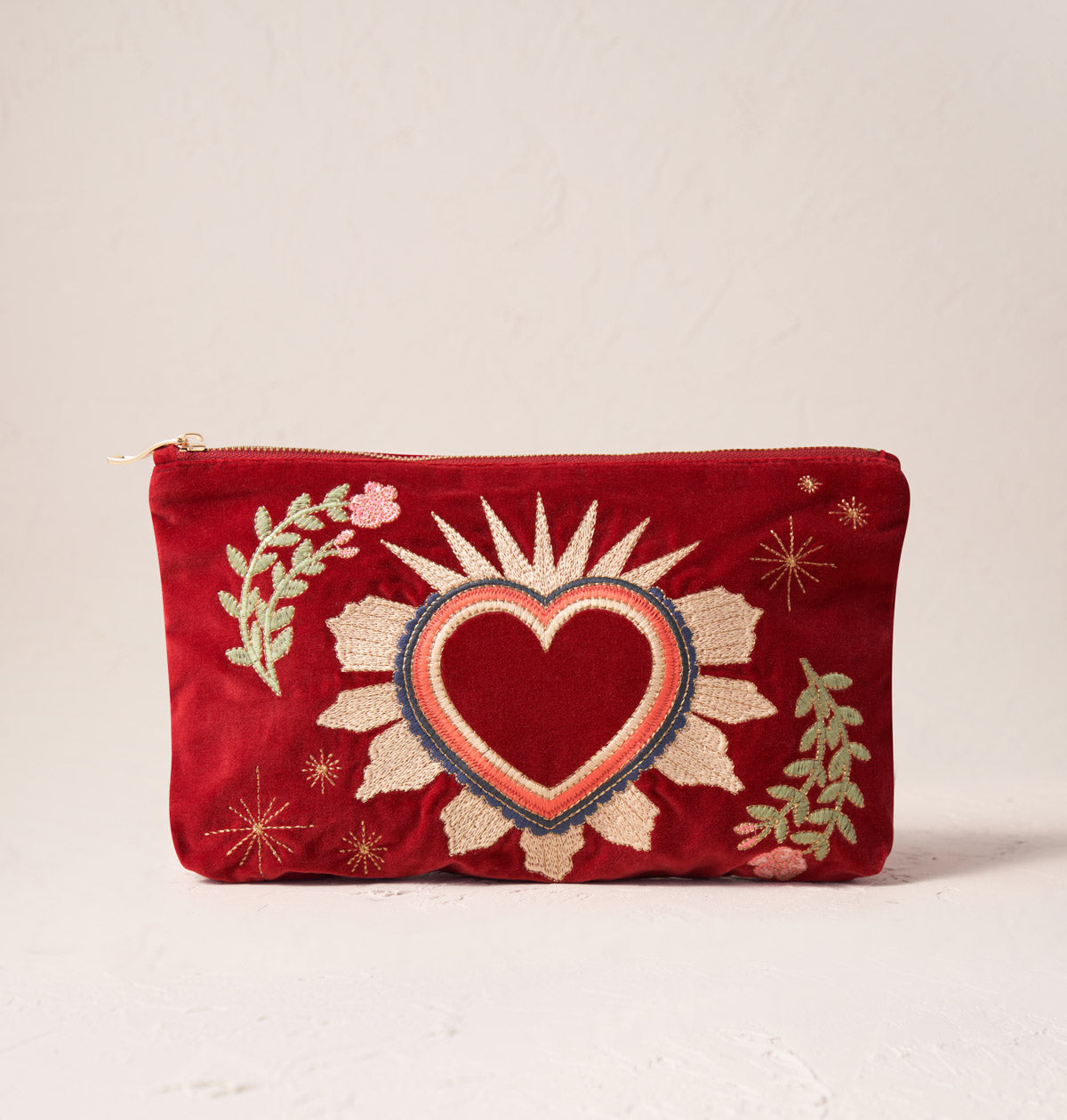 Sacred Heart Rouge Velvet Everyday Pouch