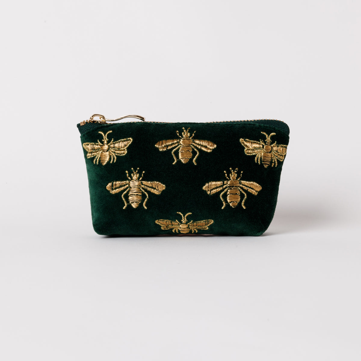 Honey Bee Forest Velvet Coin Purse