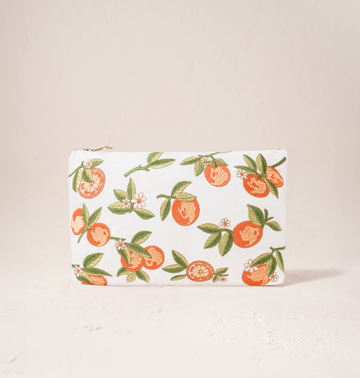 Orange Blossom Natural White Everyday Pouch