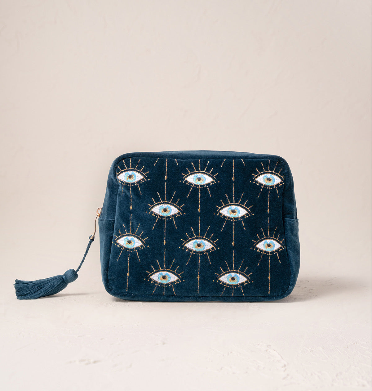 Mystical Eye Ink Blue Velvet Everyday Pouch