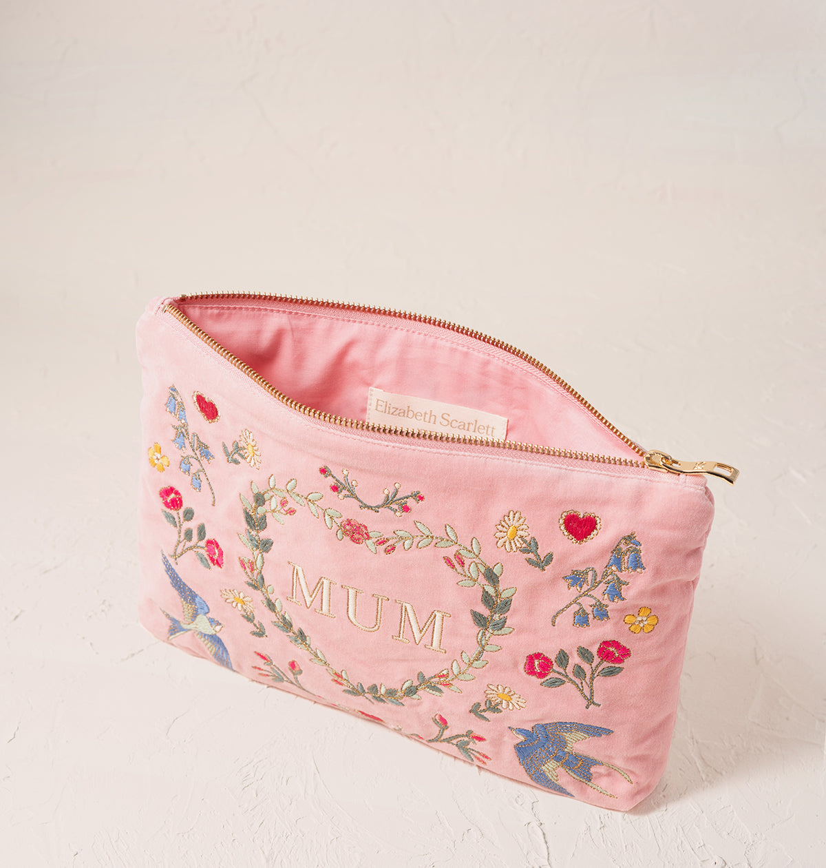 Earth Goddess Mum Velvet Everyday  Pouch Rose