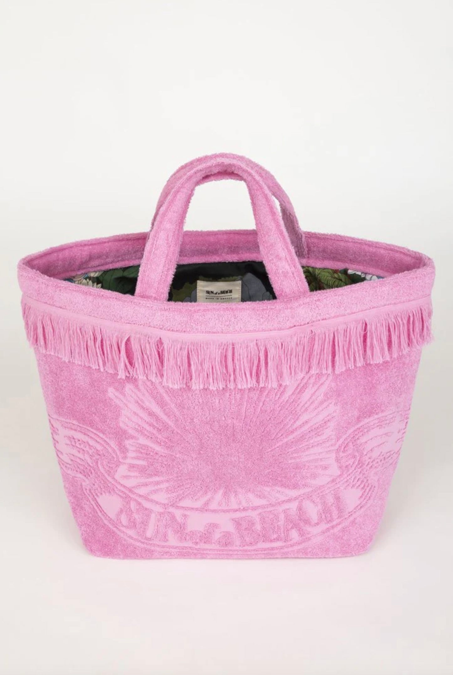 Surf n' Turf Bubblegum Oversized Beach Bag