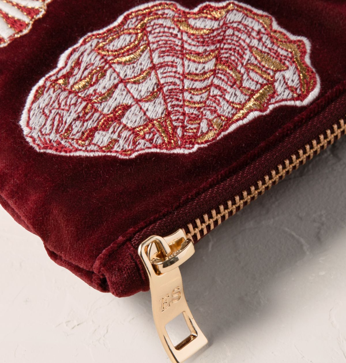 Ocean Treasures Velvet Everyday Pouch - Port