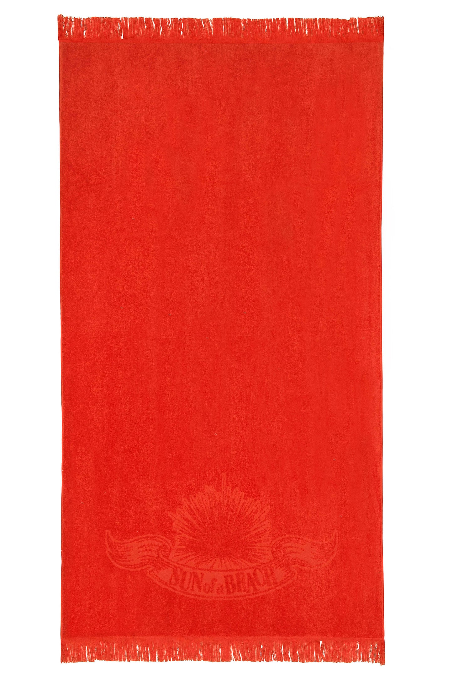 Just Orange Monochrome Beach Towel