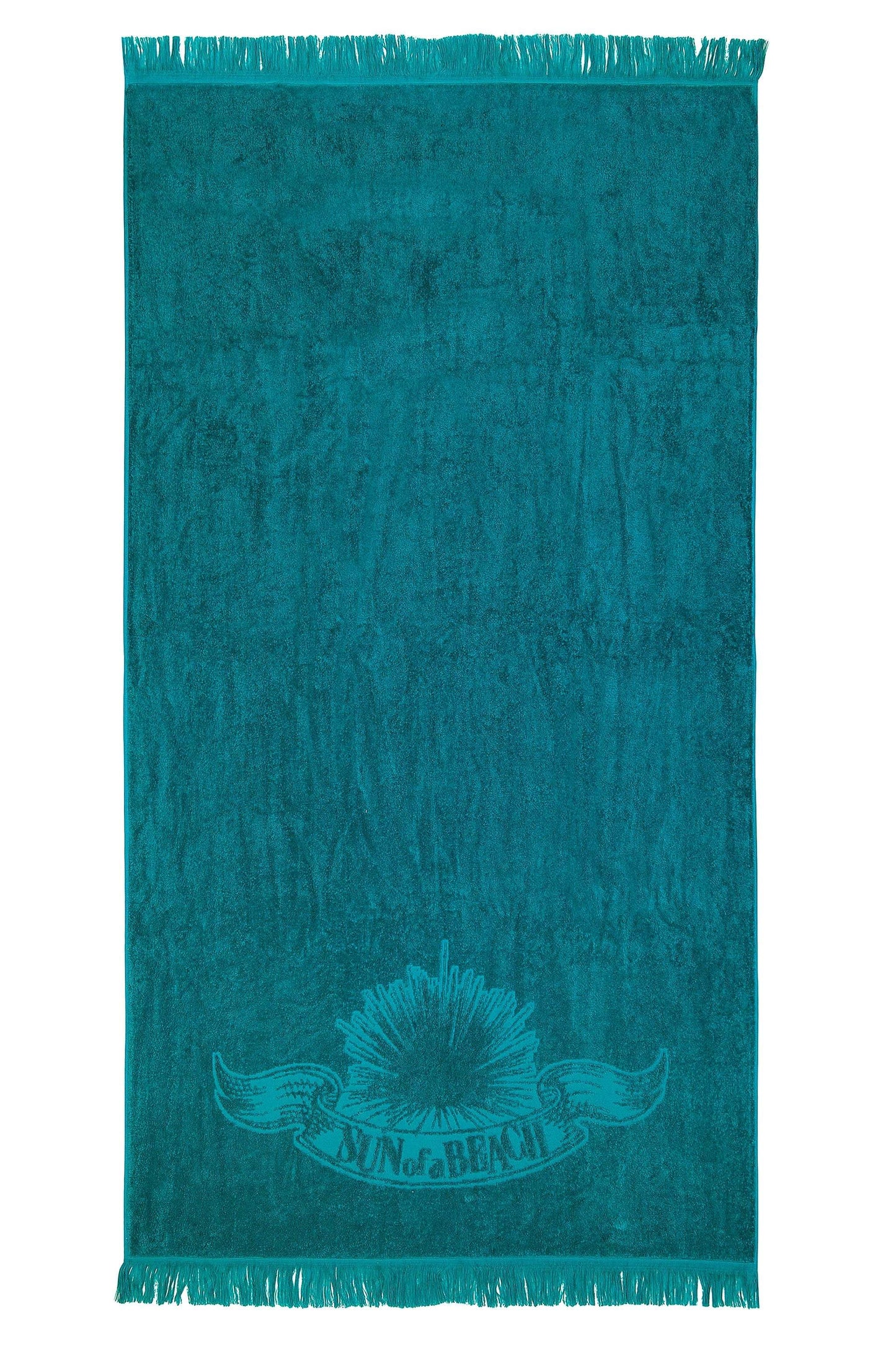 Just Teal Monochrome Beach Towel